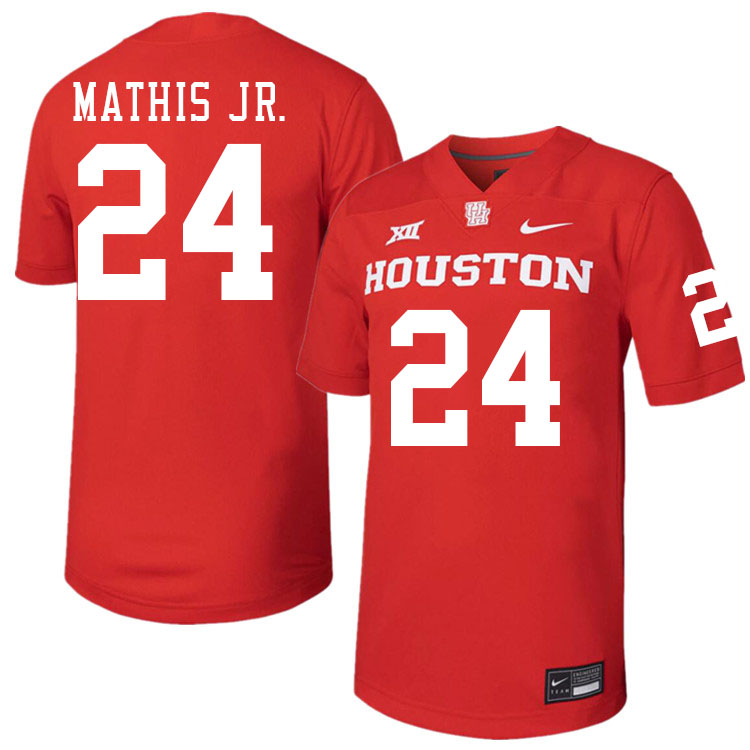 Houston Cougars #24 Tony Mathis Jr. College Football Jerseys Stitched Sale-Red